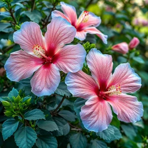 Гибискус садовый Тропикал Сан купить по цене от 293р. в интернет-магазине «Посадика» с доставкой почтой в в Новая Ляляе и по всей России – [изображение №1].