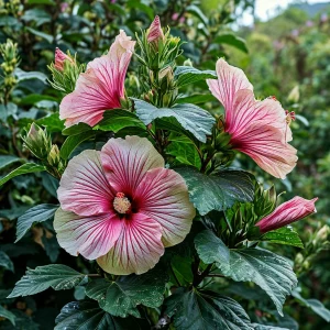 Гибискус Иден Бьюти купить по цене от 460р. в интернет-магазине «Посадика» с доставкой почтой в в Новая Ляляе и по всей России – [изображение №1].